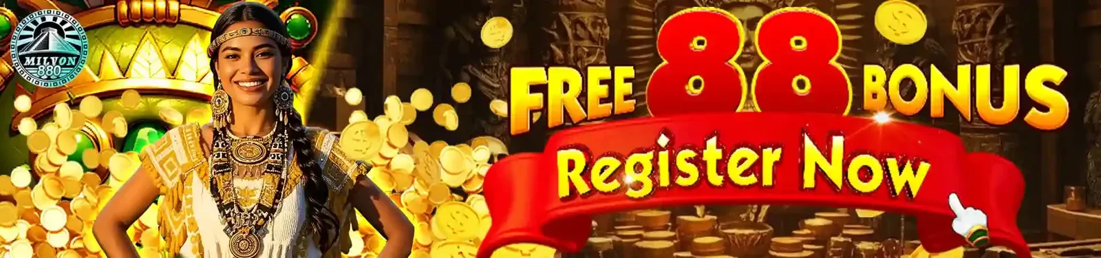 Reference promotion artwork: Free 88 bonus. Availability and terms unverified.